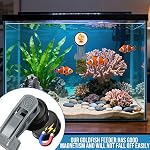 Goldfish Nourriture, eau salée Aquarium Accessoires Fournitures Aimante d'algues Doigts magnétiques d'aurore, Bague de ravitaillement en réservoir de poisson Convient aux animaux aquatiques