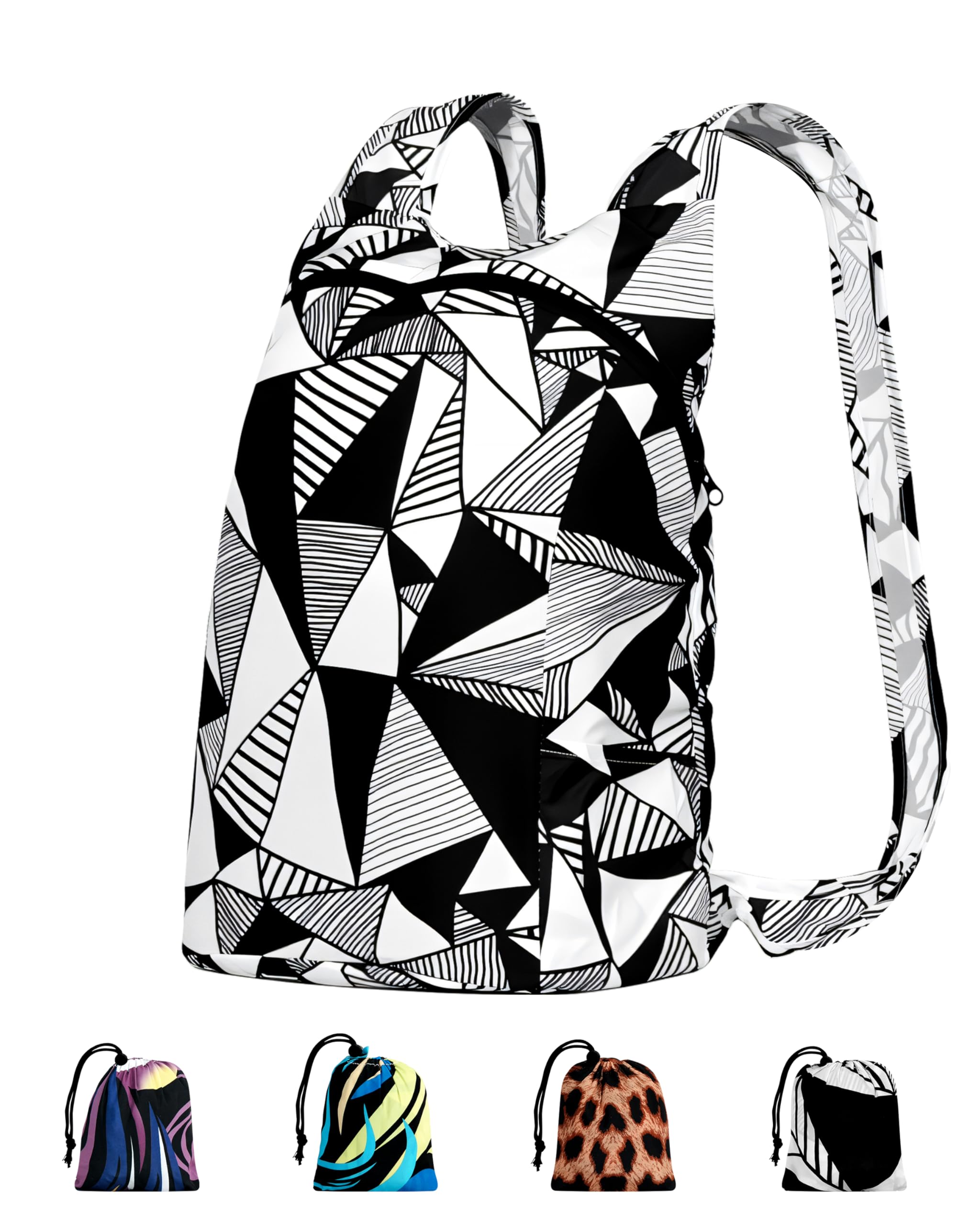 Pocket-Sized Hiking Daypack, Fashion patterns Lightweight 1.7oz, Water resistant Backpack for Women Men Camping-picture-31
