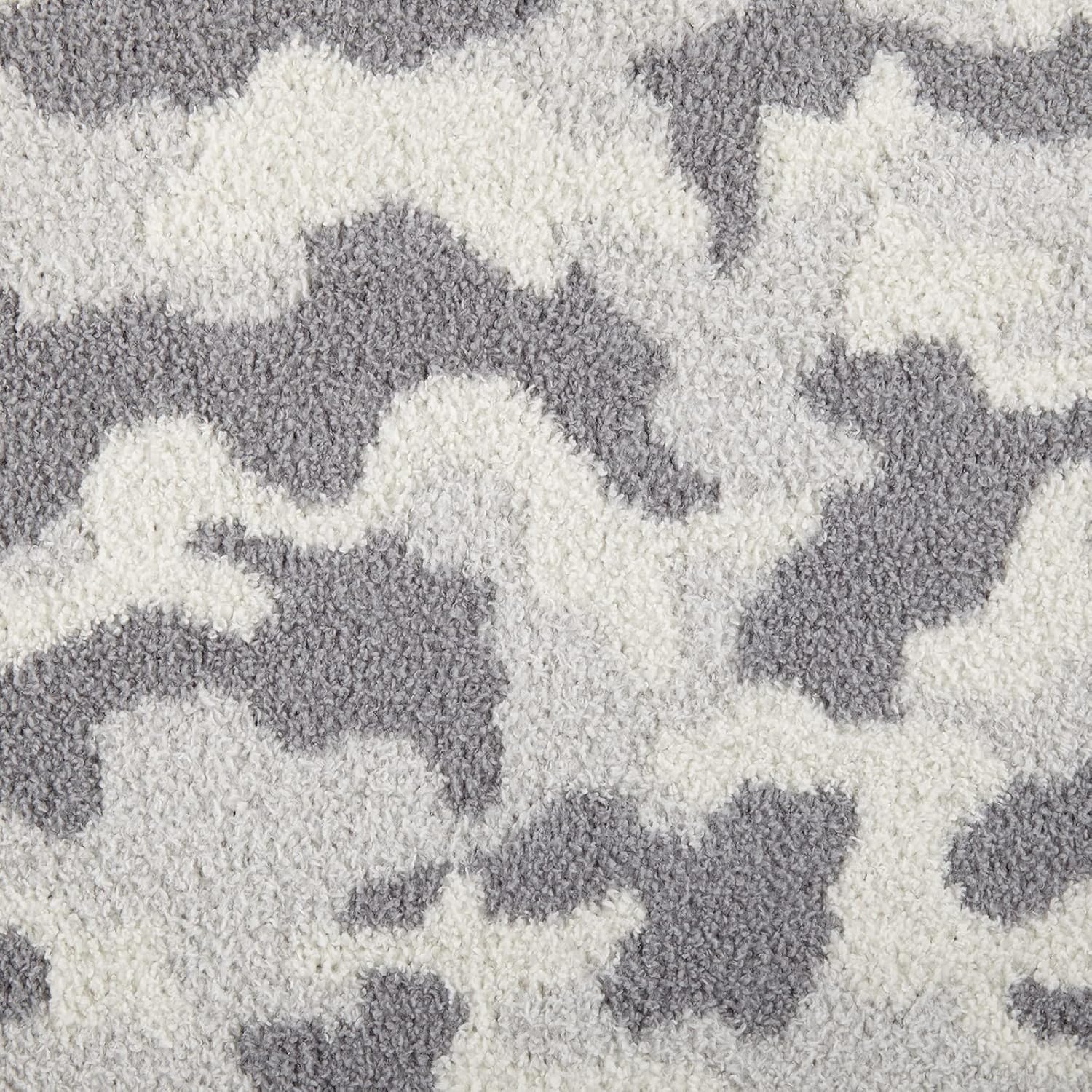 Crafted by Catherine Camouflage Print Cozy Knit Throw Blanket 60" x 70" Inches, Soft Comfy Decorative Throw for Couch Bed Sofa Travel, Camo Grey