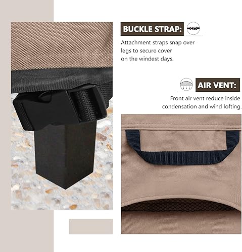 Miniatura 4 de ULTCOVER Cubierta vertical impermeable para ahumador eléctrico de 30 pulgadas para la mayoría de los fumadores cuadrados de gas propano barbacoa