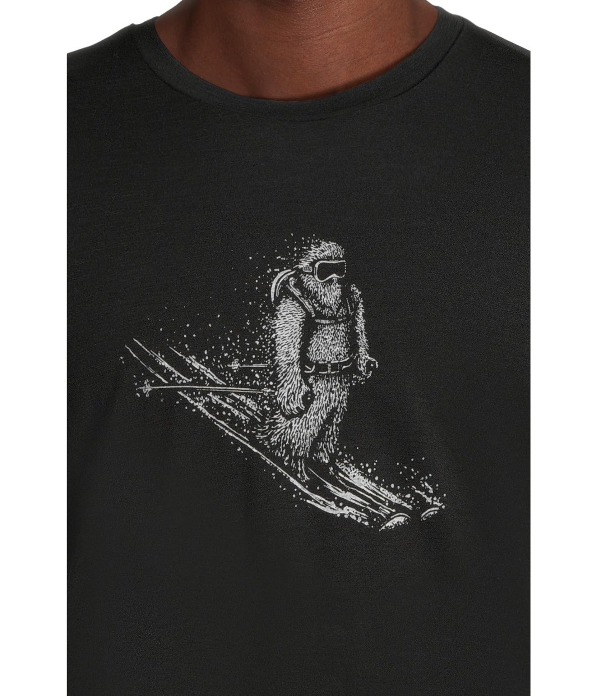 Men Merino 150 Tech Lite SS Tee Skiing Yeti 001 BL