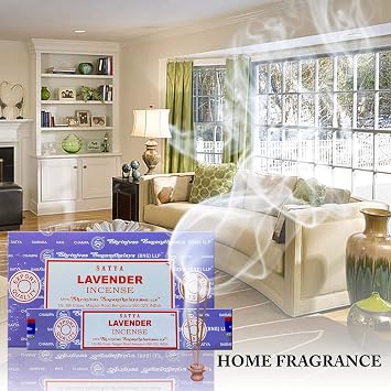 Satya Nag Champa Lavender Incense Sticks, 12 Count
