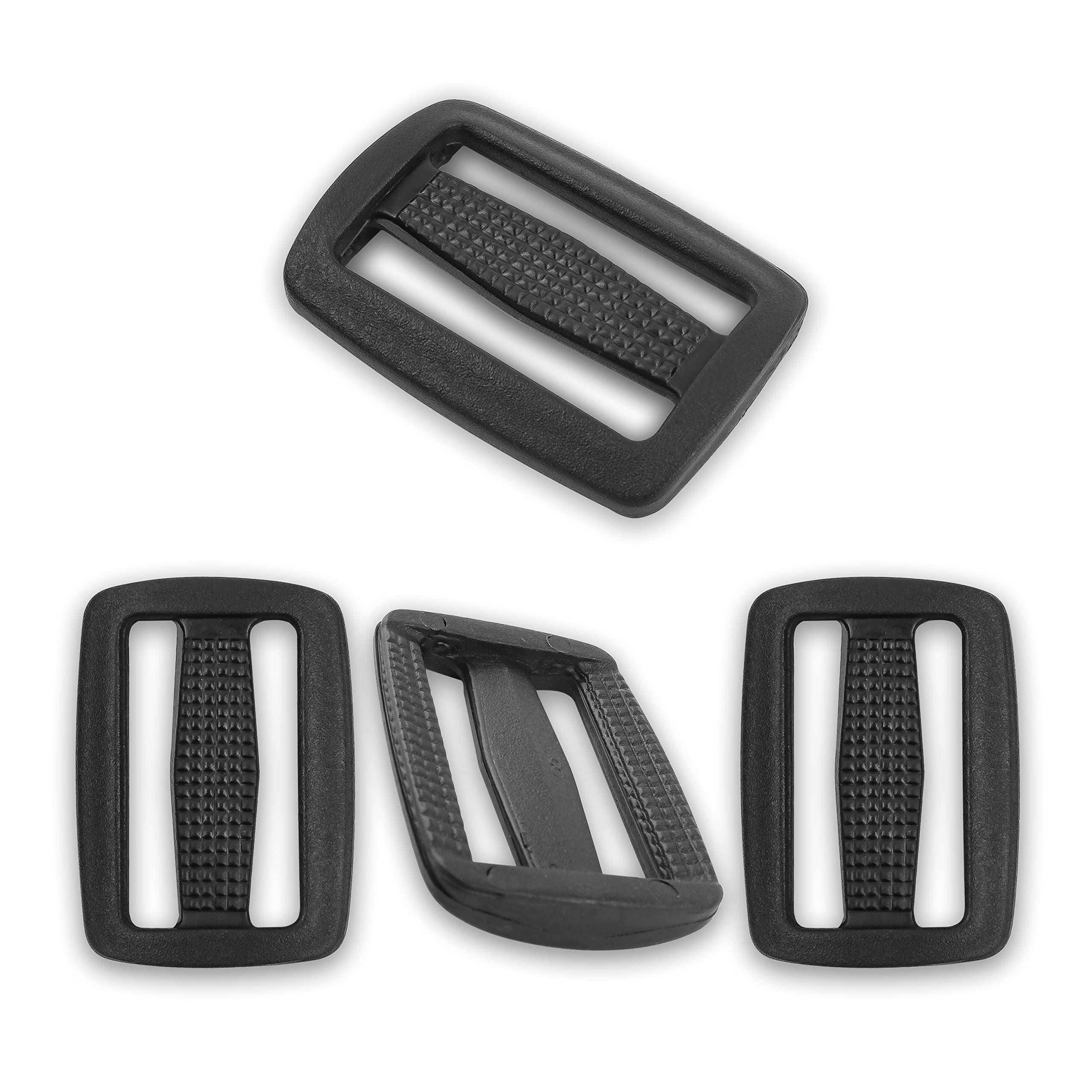 EXTEMPORE Tri glide slide for Loop Belt, Strap Adjuster Purse Making, Dog Collars.