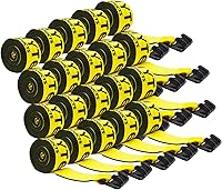 Vista 15 de Correas de cabrestante Mytee Products de 4" x 30' - Correa de amarre resistente a la abrasión naranja para carga con gancho plano WLL# 6670 lbs