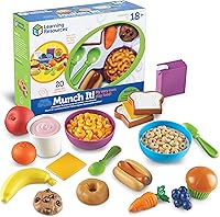 Vista 1 de Learning Resources New Sprouts Munch It! Set de alimentos - Accesorios de cocina de juguete, juguetes de simulación, juegos de mesa de picnic