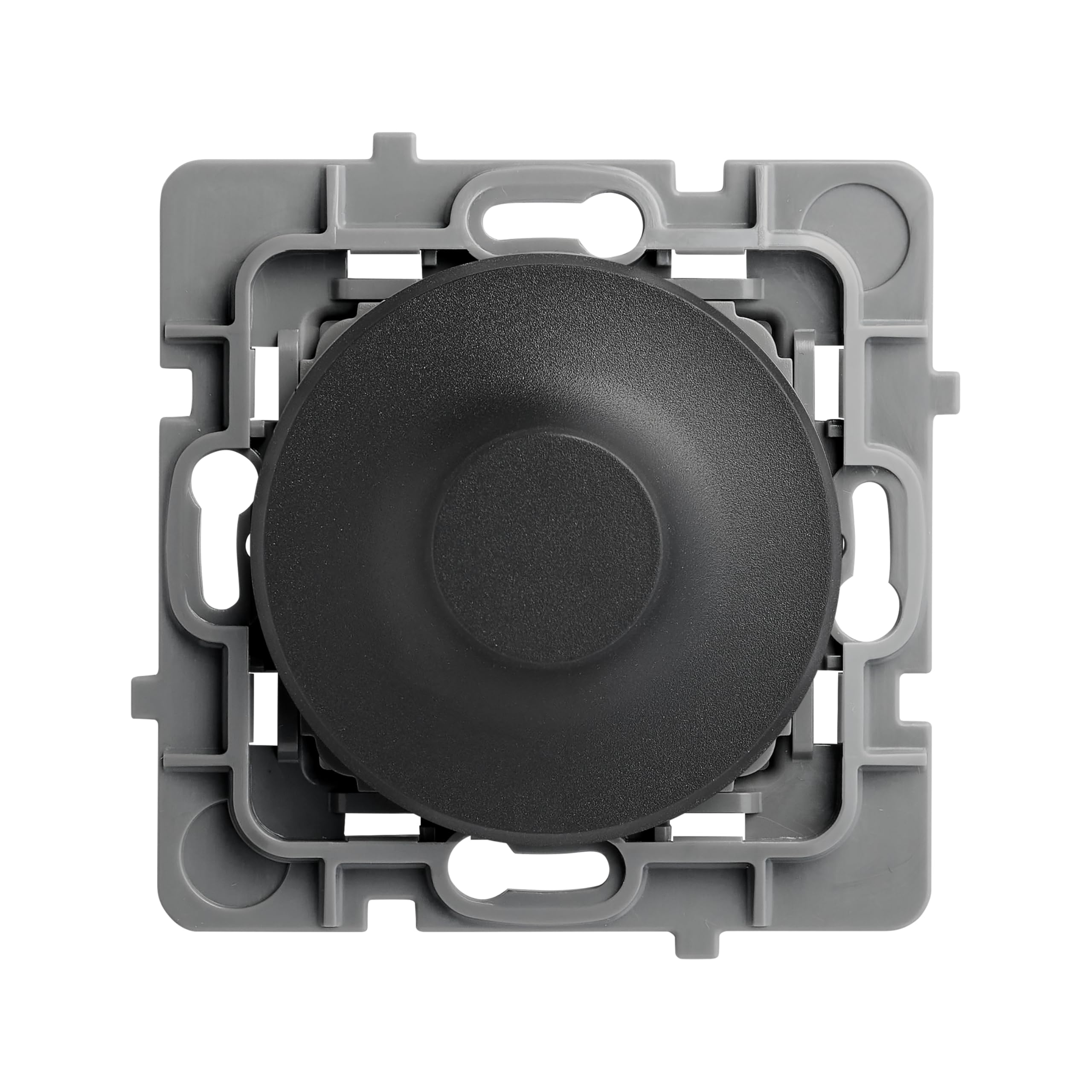 DEBFLEX - Casual Evo - Mécanisme Variateur Compatible LED - Interrupteur Variateur 1W à 75W (LED) ou 1W à 300W (Halogène) - Plastique - Pour Installation Encastrée - Noir - 74 x 74 x 54 mm