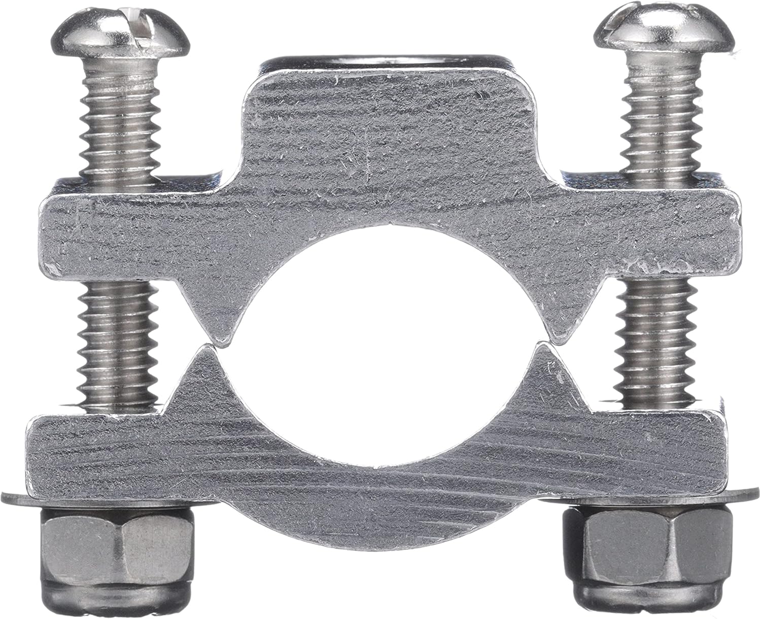 Attwood 5074-3 Sure-Grip Rod Holder Mounting Base — Clamp-On Rail Base, Fits Round Rail Up to 7/8-In. Diameter, Extruded Aluminum