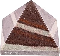 Vista 468 de Amazing Gemstone Amethyst Pyramid Crystal Healing Stones - 2" Great Pyramid Figurine of Natural Stone Pyramid for Meditation, Reiki, Chakra