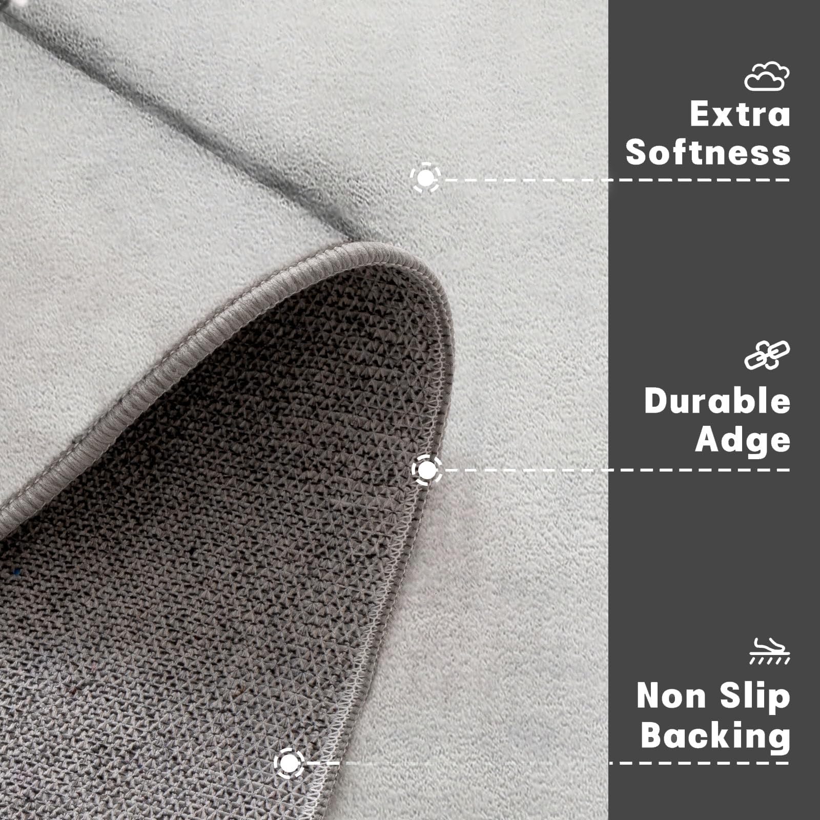 Felpudo Entrada Casa, 90X150Cm Alfombra Entrada Antideslizante Renos De Niebla Natural, Alfombrilla Fino Animales Simples Absorbentes Lavable para Entrada, Pasillo, Cocina, Beige