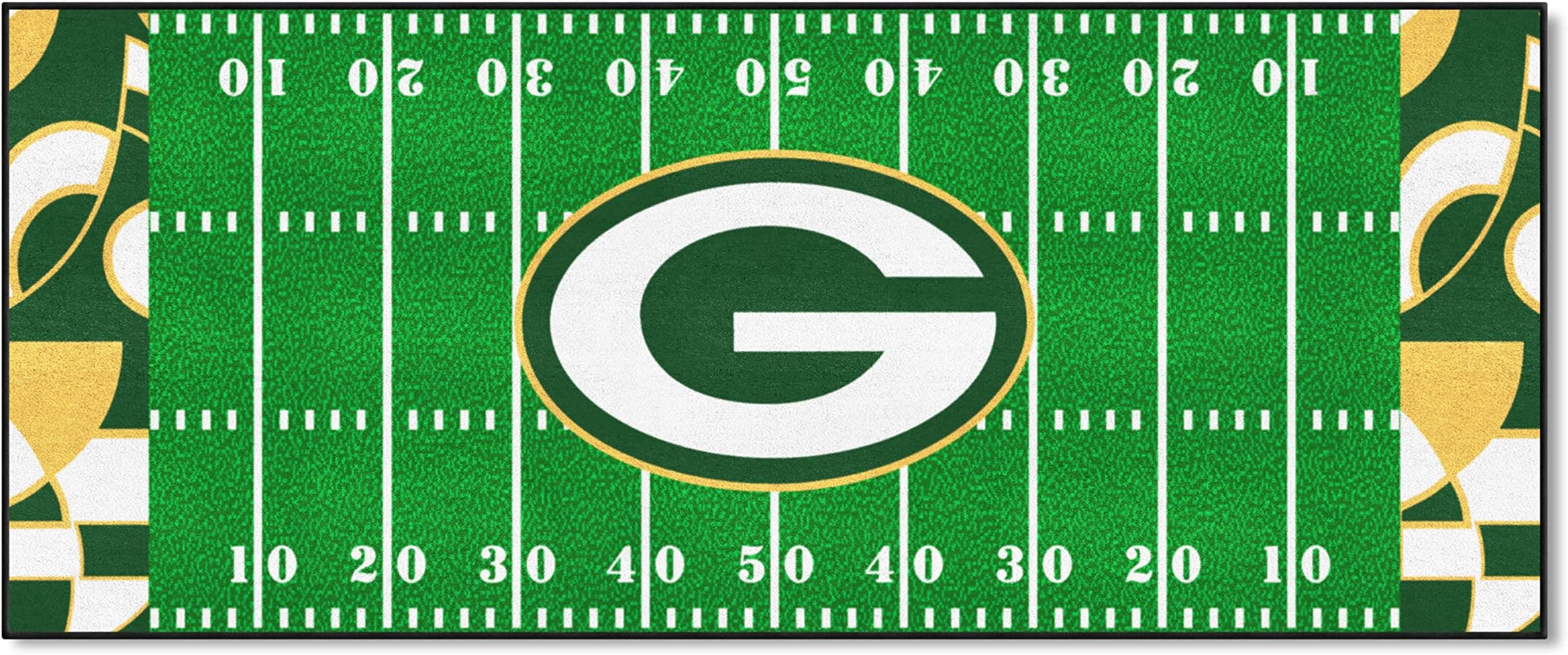 FANMATS - 8244 NFL Green Bay Packers Nylon Face Starter Rug 19"x30"