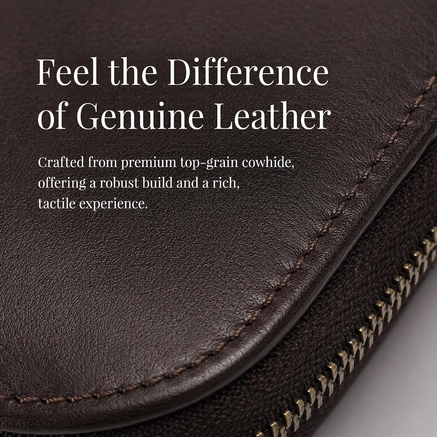 Leather Manicure Case/Nail Clipper Storage Pouch – Empty Grooming & Personal Care Travel Organizer for Scissors, Files, Tweezers, Cuticle Tools (No Tools Included)