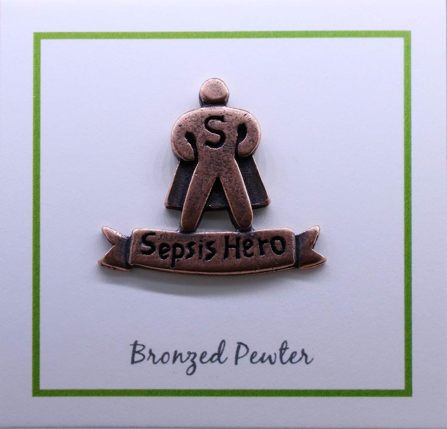 Jim Clift Design Sepsis Hero Copper Lapel Pin - Image 3