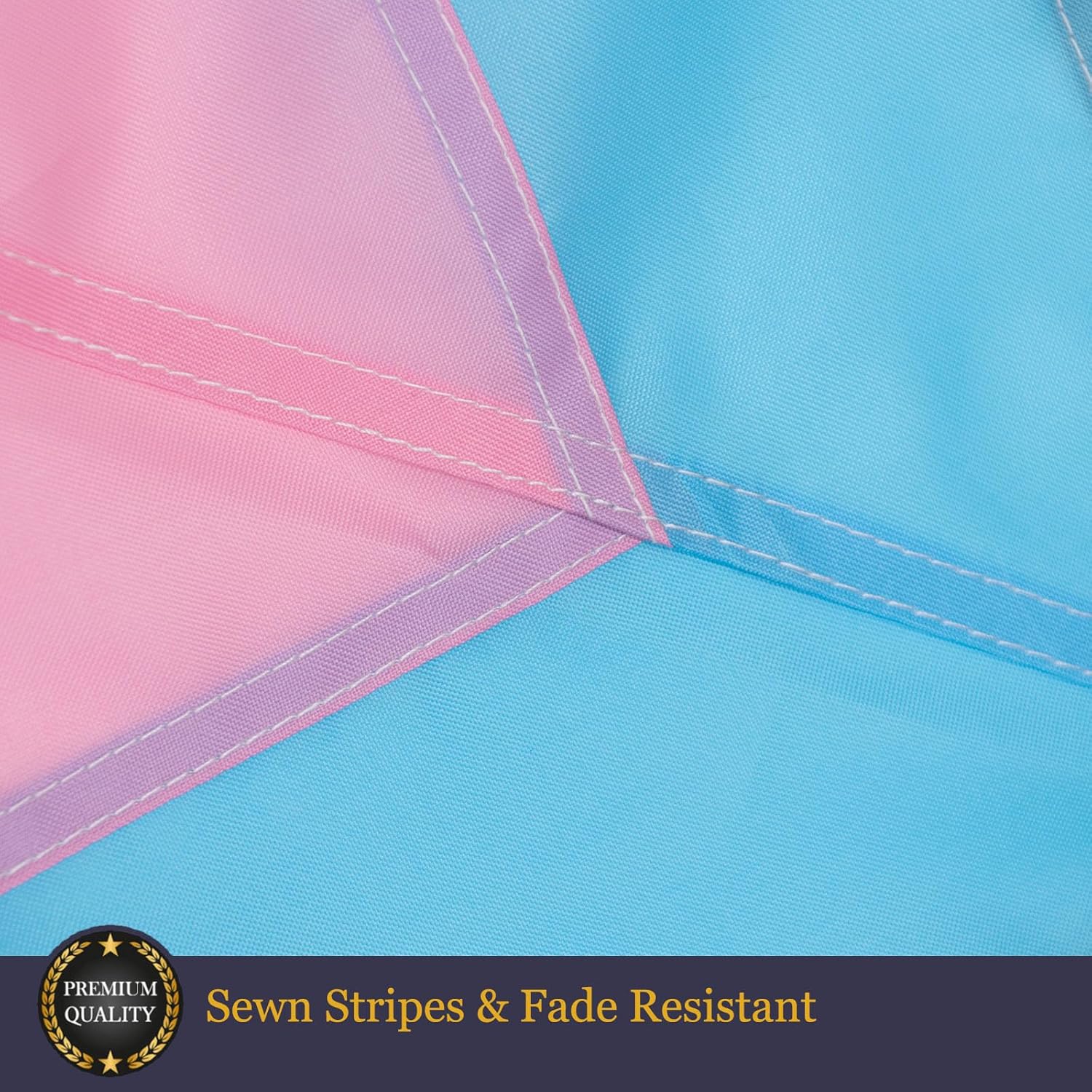 Homissor Pride Flag Outdoor 4x6 Sewn Stripes Progress Gay LGBT Lesbian Transgender Bisexual Flags Fade Resistant for Indoor Outdoor