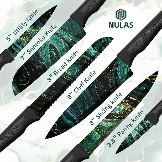 Set Cuchillos Cocina 6 Piezas Acero Inoxidable miniatura 3