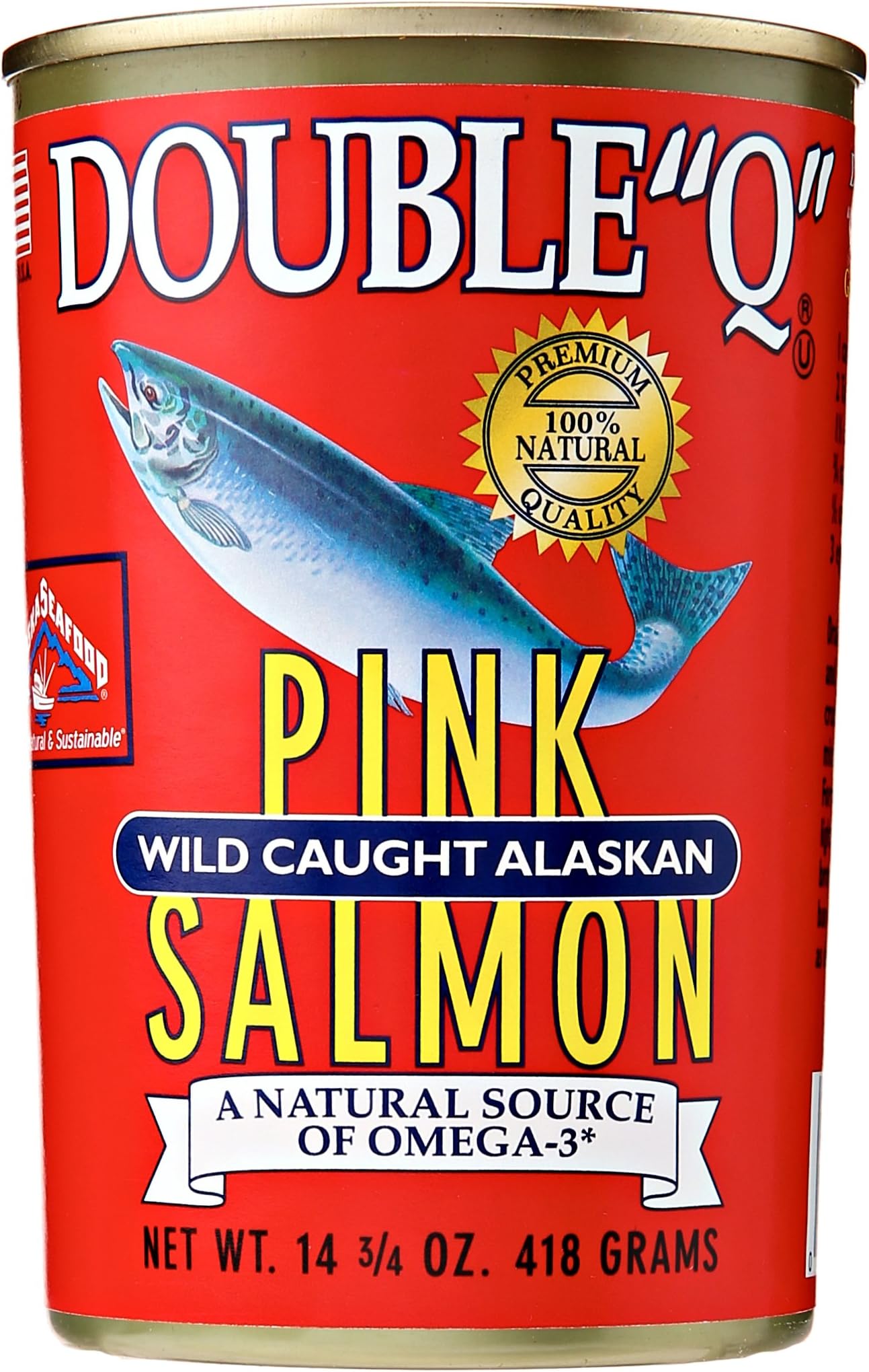 Double "Q" Pink Wild Caught Alaskan Salmon, 14.75 Ounce