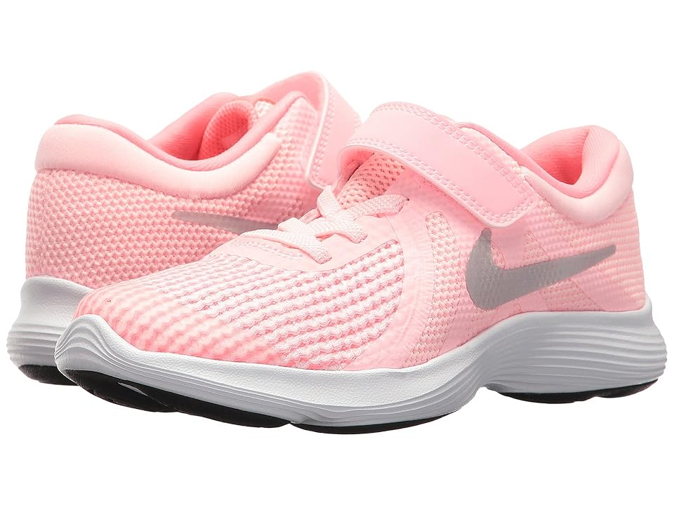 

Nike Kids Revolution 4 (Little Kid) (Arctic Punch/Metallic Silver) Girls Shoes, Pink