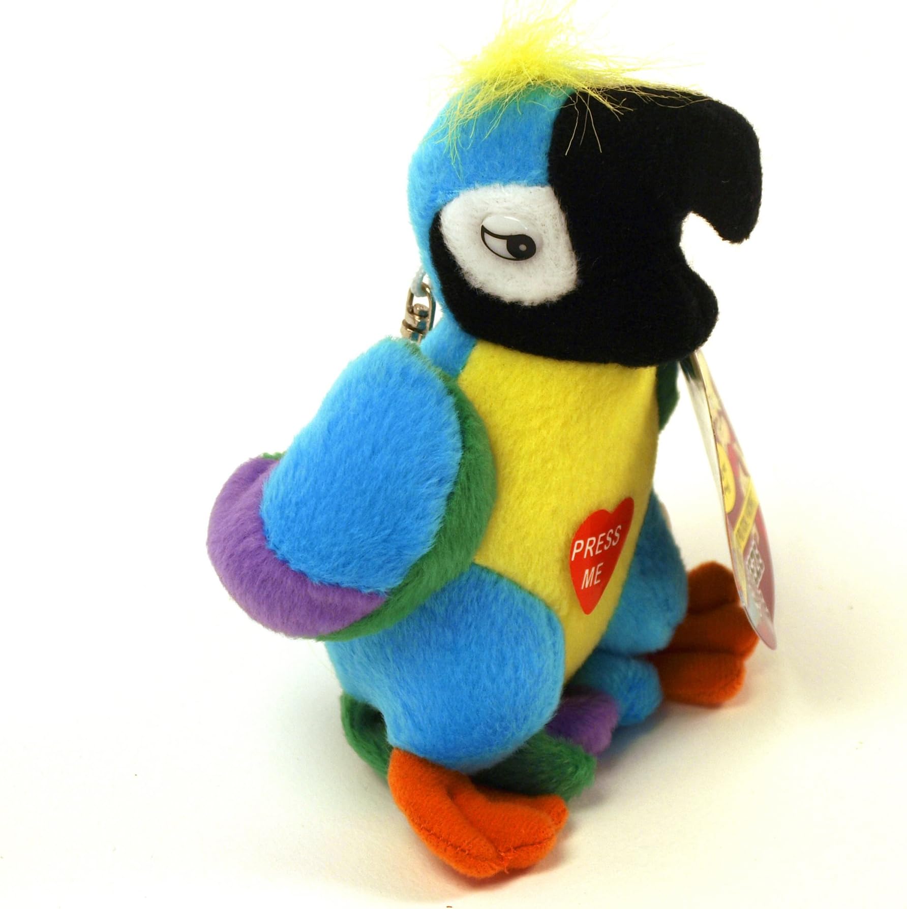Swearing Polly the Parrot Keychain Rude Talking Parrot Keyring - Present Stocking Filler Novelty Prank Joke Toy for Adults