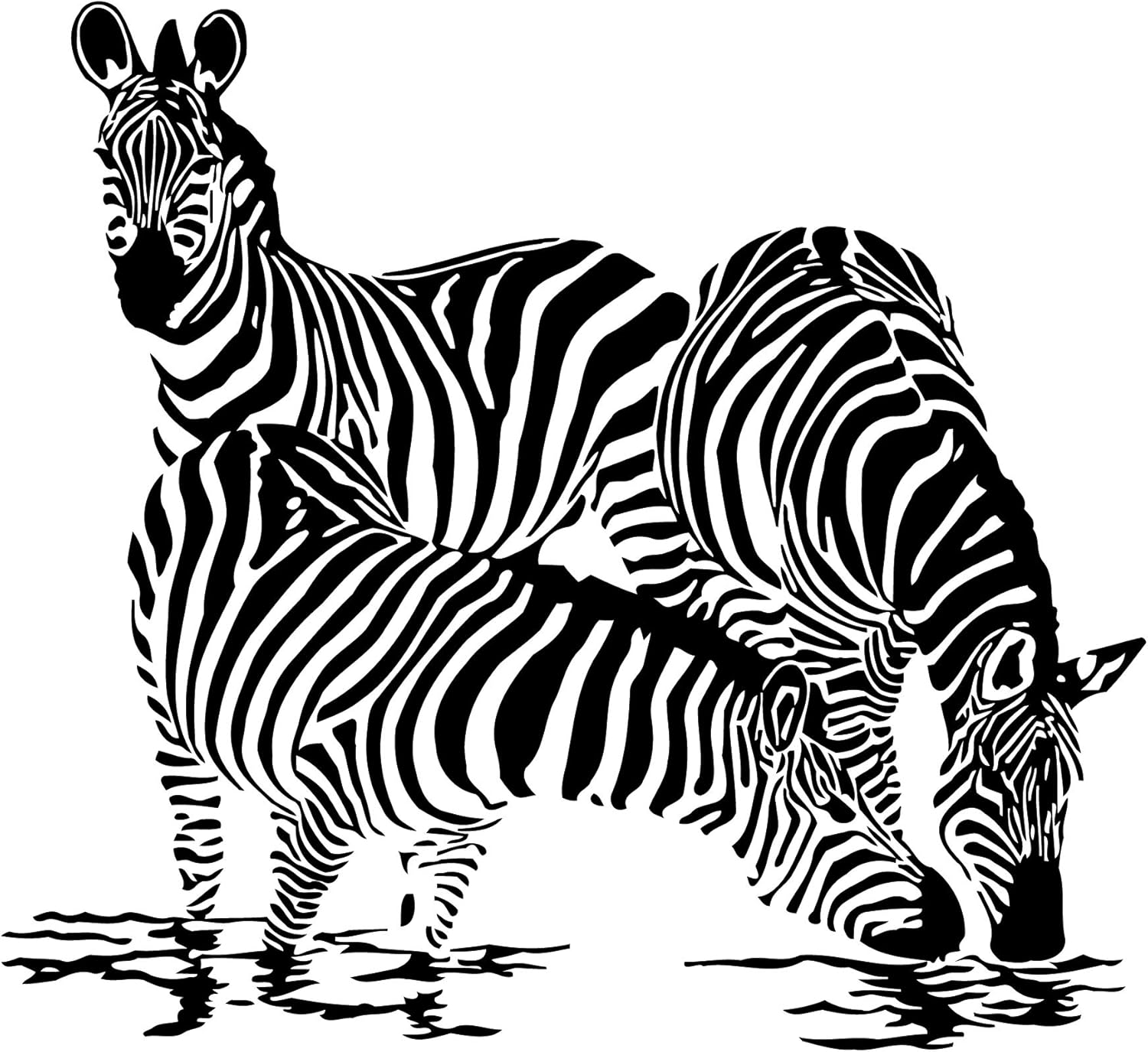 Wall Decals Zebra Horse Animals Jungle Safari African Kids Children