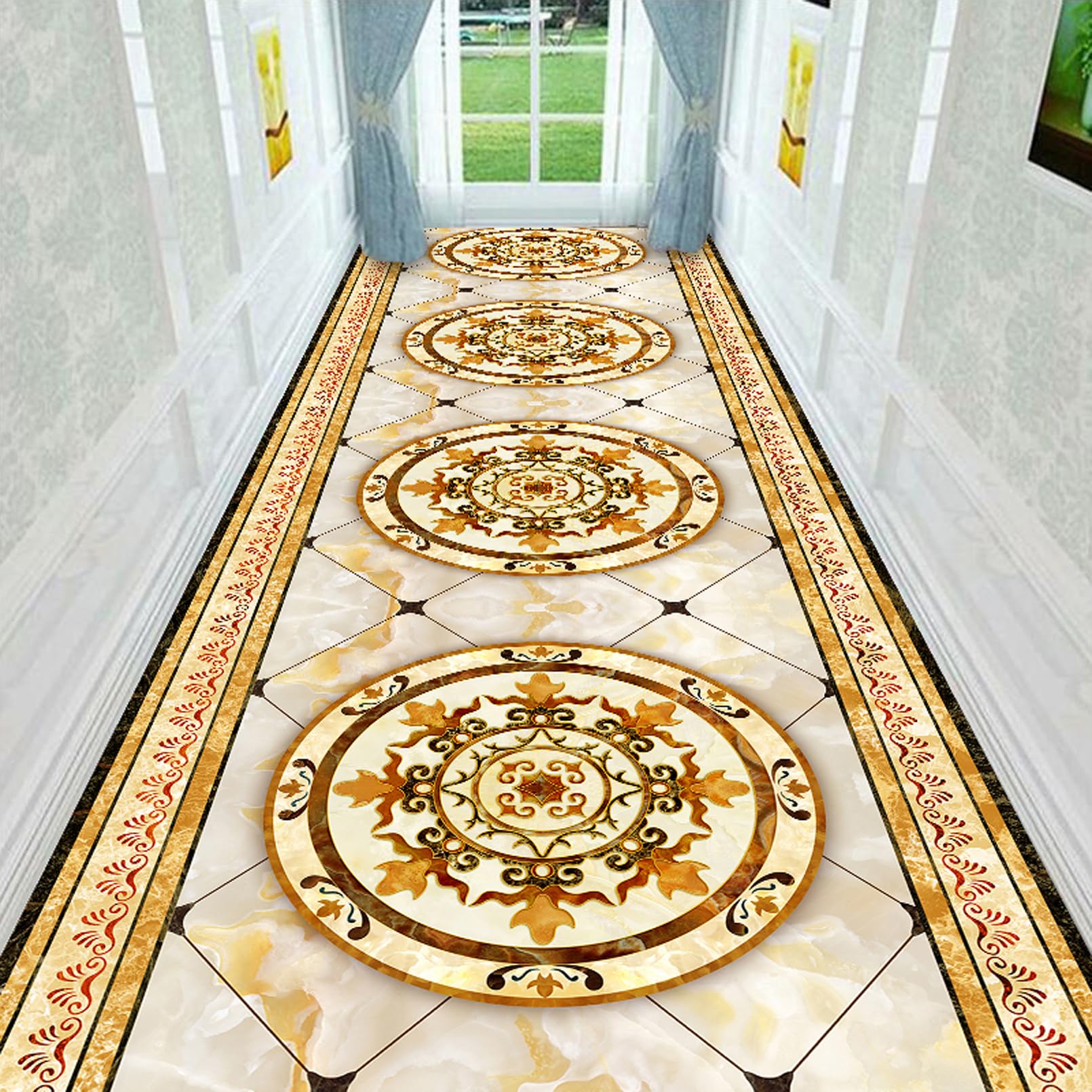 Tapis de couloir étroit AZMANI pour sublimer vos escaliers