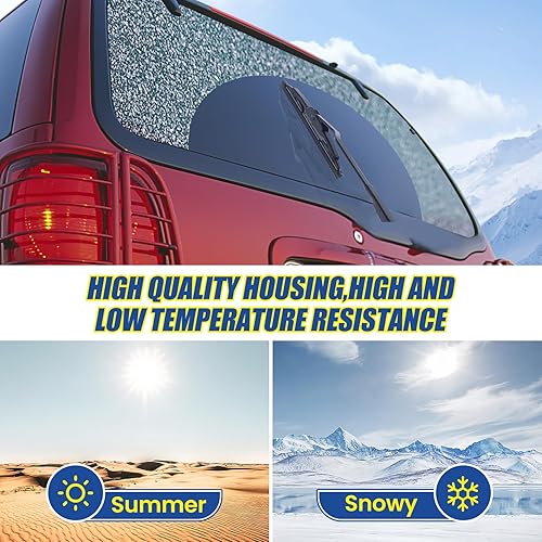 Miniatura 6 de GSPSCN Limpiaparabrisas trasero de 10 pulgadas para Chevy Trax 22-13 Traverse 24-18 Jeep Compass 17-07, Patriot 17-07Ford Escape Focus 07-01Dodge