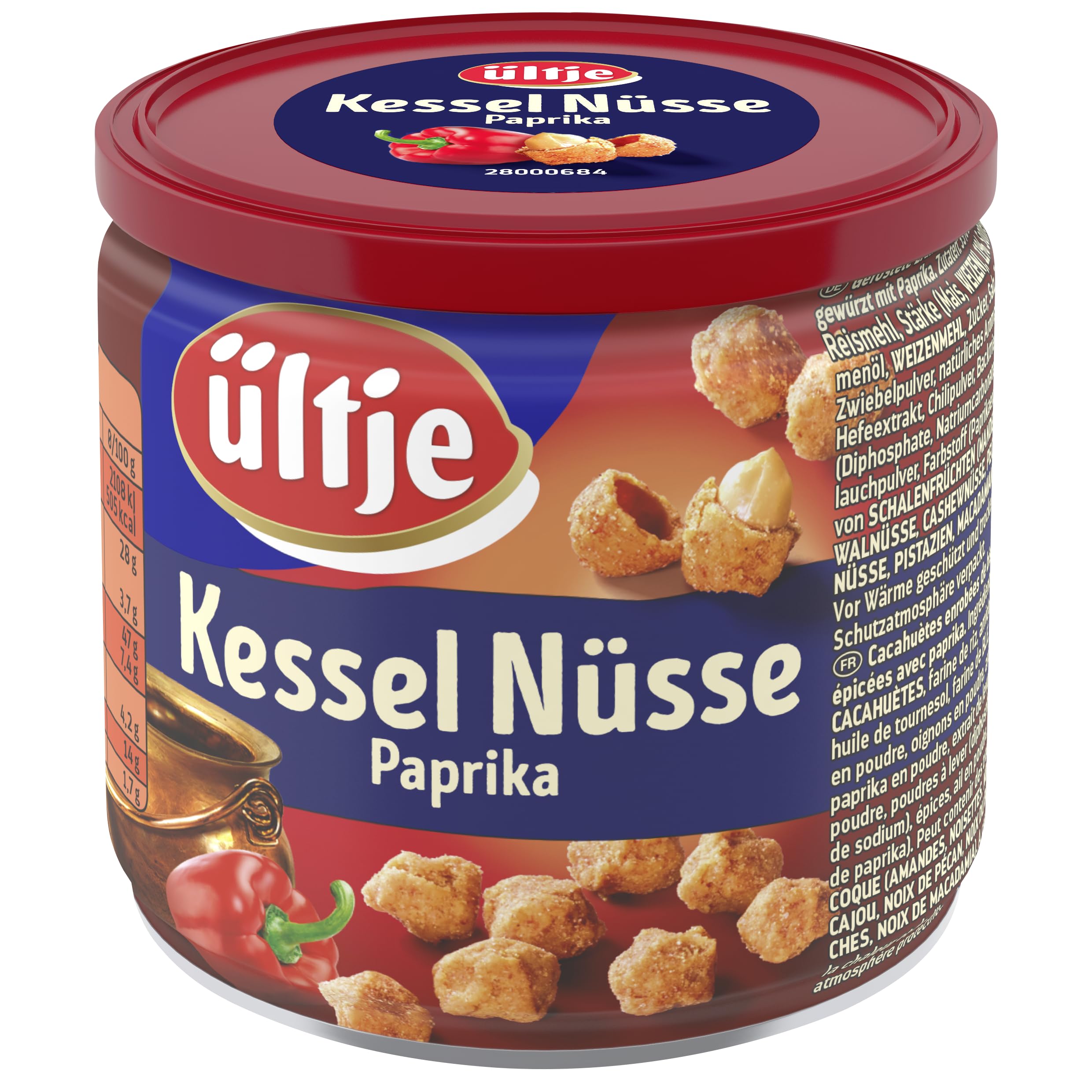 ültje Kessel Nüsse Paprika Dose 16x150g