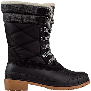 Ice Fields Everly Tall Snow Winter Boots for Women Warm Insulated Fleece Lined Waterproof Shell Leather Upper