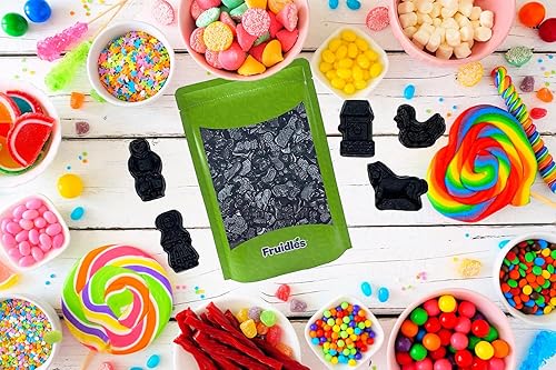 Miniatura 4 de Fruidles Gomitas holandesas de regaliz de animales de granja, regaliz negro ligeramente salado (media libra)