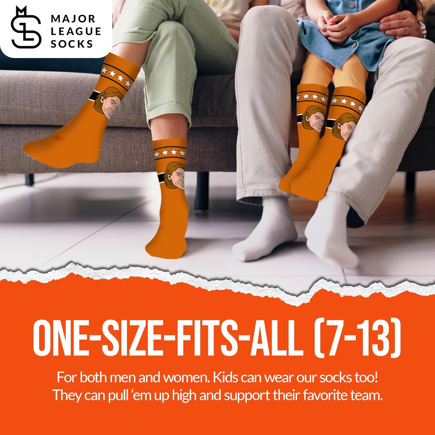 Major League Socks - NHL All Stars - Various Players - Hockey Fan Holiday Gift Unisex Apparel (Size 7-13) - Image 4