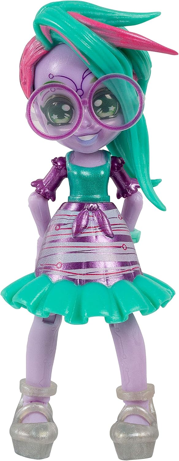 Capsule Chix Shimmer Surge 2 Pack, 4.5 inch Small Doll with Capsule Machine Unboxing and Mix and Match Fashions and Accessories, Multicolor (59227)