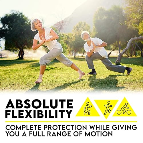 Miniatura 4 de Langov - Tobilleras tipo calcetín nano para mujeres y hombres (Par), soporte de tobillo con manga de compresión para pie, arco y talón, calcetines