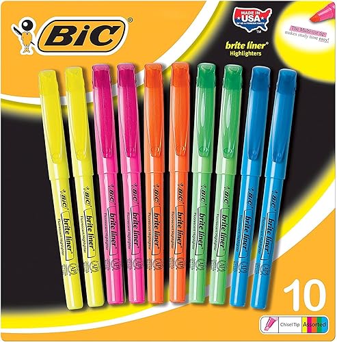 BIC ResaltadoresPunta de cincel10ct - Tinta Multicolor