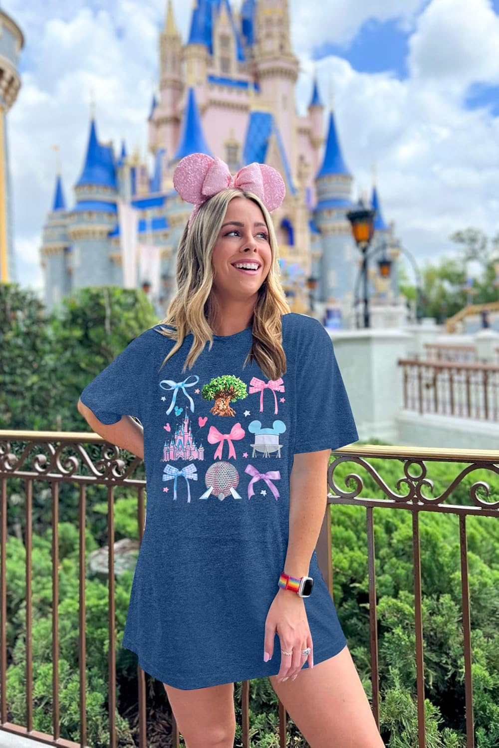 Magical Shirt for Women Magic Kingdom Shirts Castle Graphic T Shirt Family Vacation Tee Casual Holiday Tops - Image 2