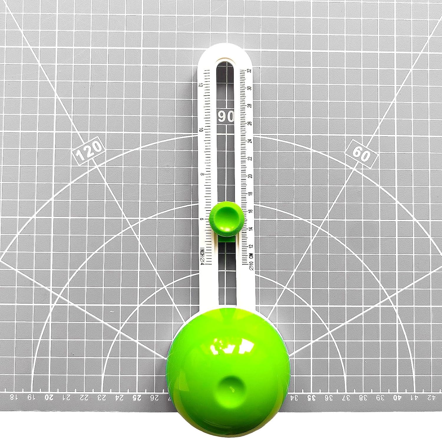 Adjustable Circular Paper Cutter,2pcs Green Rotary Paper Trimmer Scrapbooking Making Tool with Replacement Blades 4-12 in Circular Creating Cutting Tools for DIY Crafts image 4