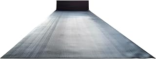 Rhino Mats, Corrugated Runner Mat, Durable, Non-Slip, and Noise Abatement, Vinyl, Floor Protection Runner Mat (Black, 4 FT x 5 FT x 1/8 in)