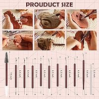 Vista 6 de Kit de herramientas de escultura de arcilla de 11 piezas, herramientas de arcilla polimérica para cerámica, herramienta de cerámica de doble cabezal