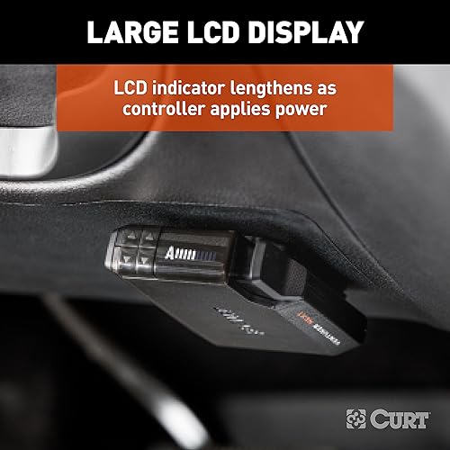 Miniatura 4 de CURT 51116 Venturer Next - Controlador de freno eléctrico para remolque, retardo de tiempo, totalmente ajustable, perfil bajo, 1-3 ejes,