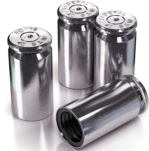 Tapón de neumático de válvula de carcasa de calibre 40 real – Tapones de neumático de estilo táctico de bala de una vez disparados – Accesorios