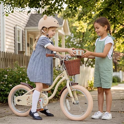 Miniatura 9 de RoyalBaby Bicicleta EZ para niñas, bicicleta Stargirl, entrenamiento libre, equilibrio a pedal, bicicleta de fácil aprendizaje, 12-20 pulgadas para