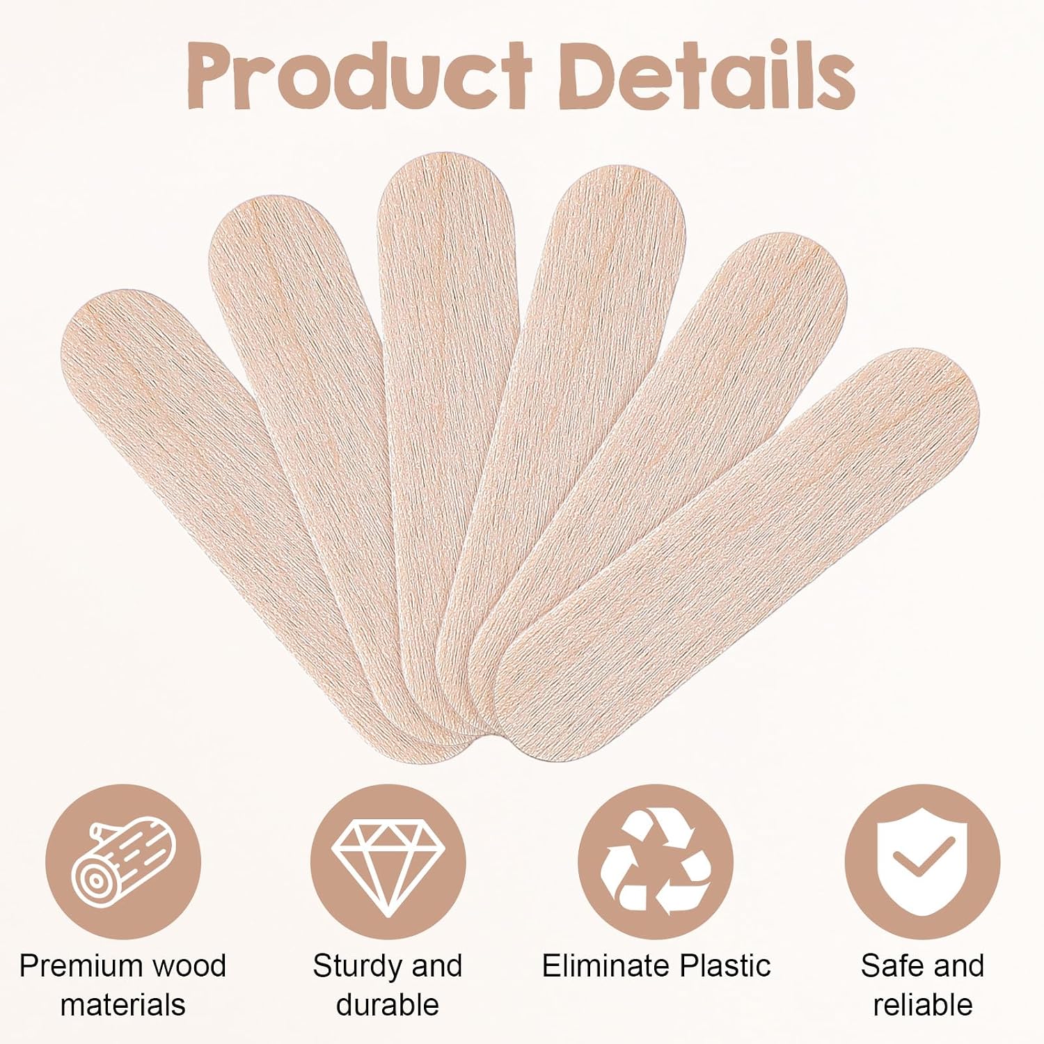 100PCS Mini Popsicle Sticks, 1.6 x 0.4 Inch Wooden Short Popsicle Sticks | Small Craft Stick for Home School Art Crafts, Christmas Ornaments, Classroom Art Supplies