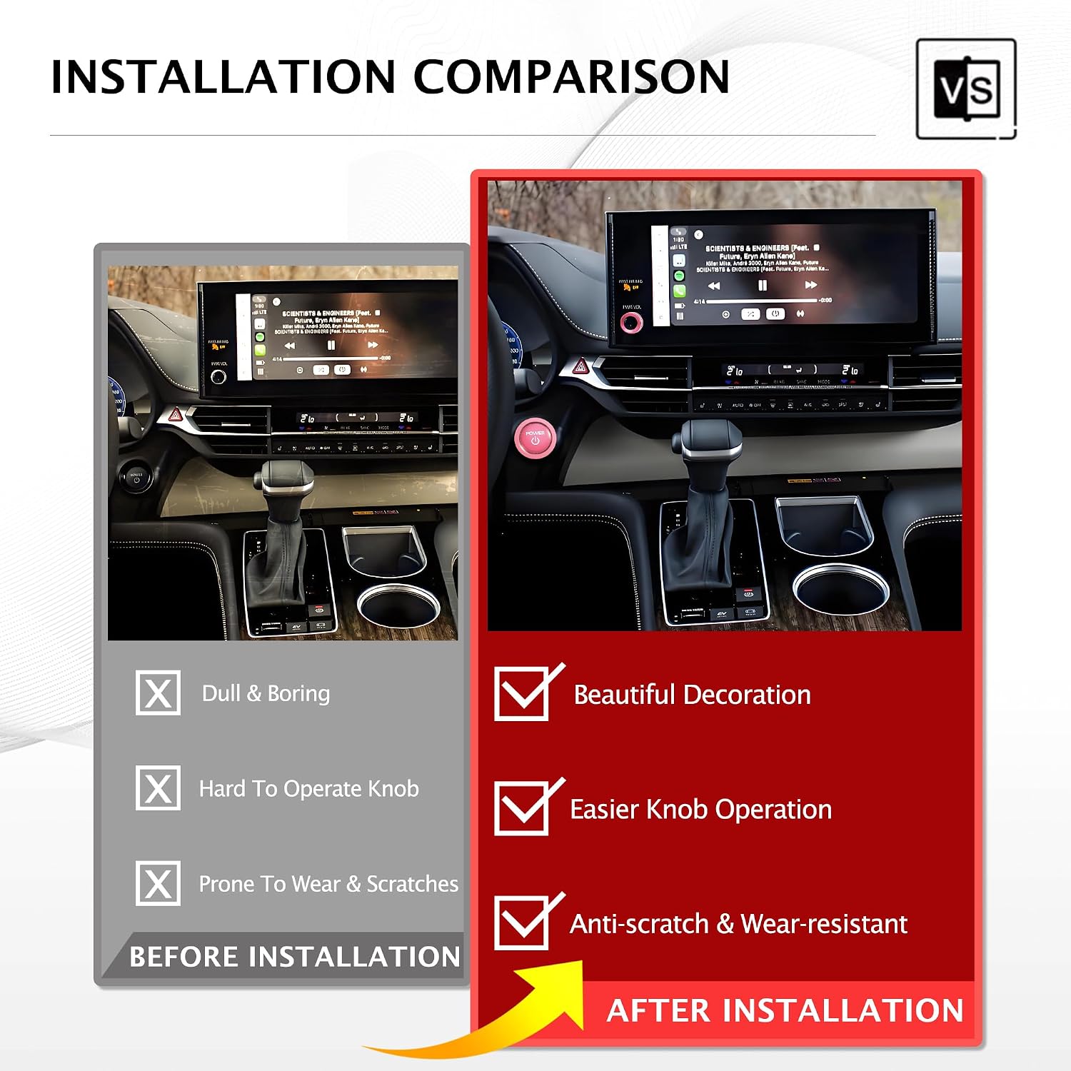 for Toyota Sienna 2025 2026 Accessories, DvlynAuroa 4-Pieces Aluminum Alloy Knob Covers Trim Kit (Pink) - Fits Rearview Mirror, Push Start & Volume, Interior Upgrade, Knob Protection & Easy Operation
