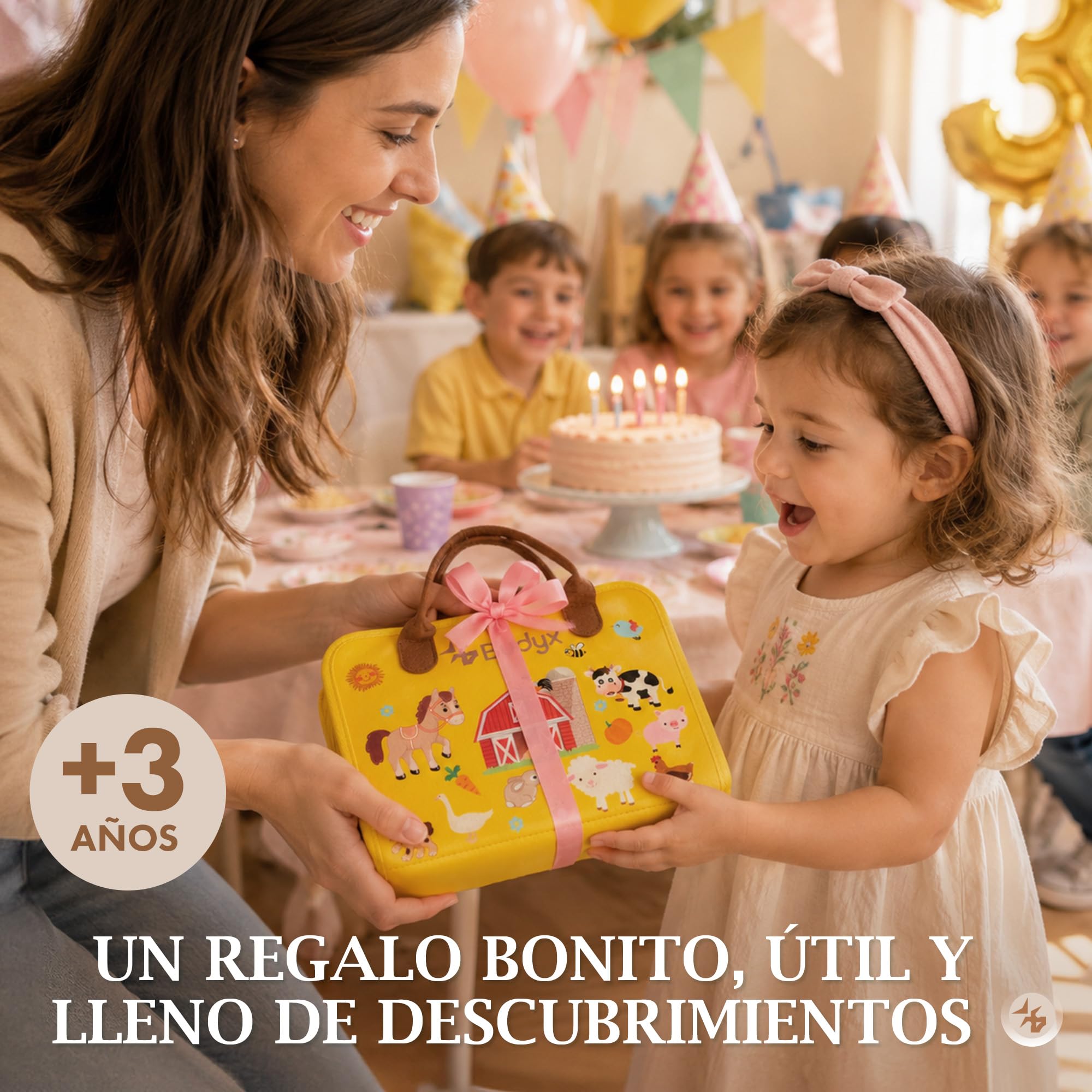 Busy Board Montessori con Pizarra. Tablero de Actividades Sensoriales. Maletín Educativo para Motricidad Fina. Juguete de Viaje para Niñas y Niños de 3, 4, 5 años. Regalo Infantil, Cumpleaños