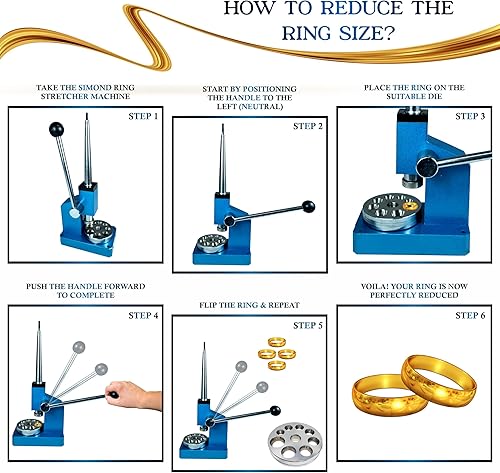 Vista 6 de Herramienta de ajuste de tamaño reductor y ampliador de anillo Máquina para hacer joyas..