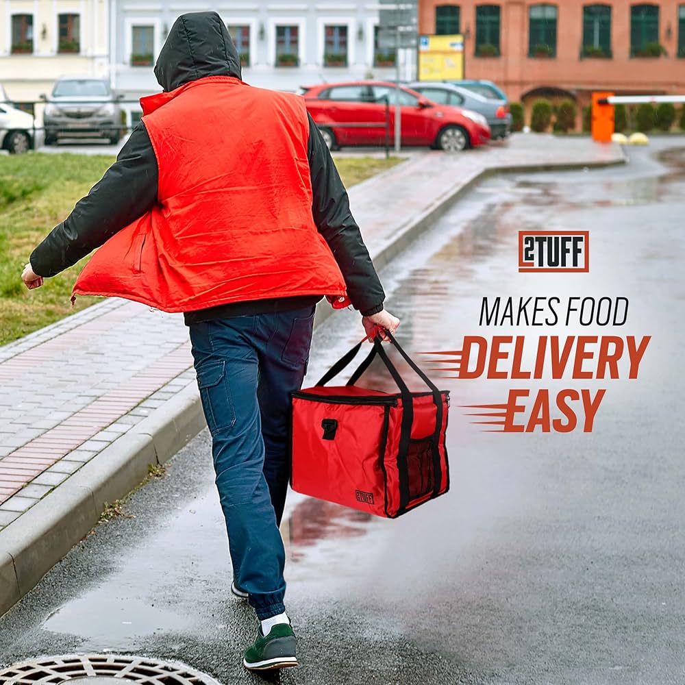 断熱フードデリバリーバッグ カップホルダー/ドリンクキャリア付き 断熱フードデリバリーバッグ カップホルダー/ドリンクキャリア