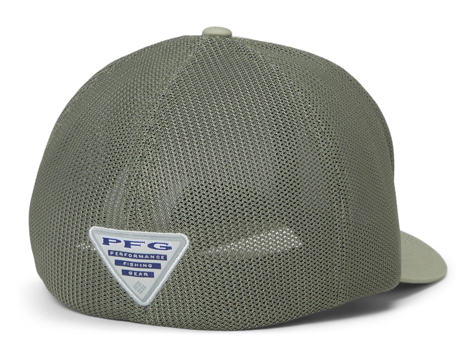 Columbia PFG - Cappellino da Baseball Unisex in Tessuto a Rete, con Bandiera coi Pesci, Verde Fumo/cipresso, S/M