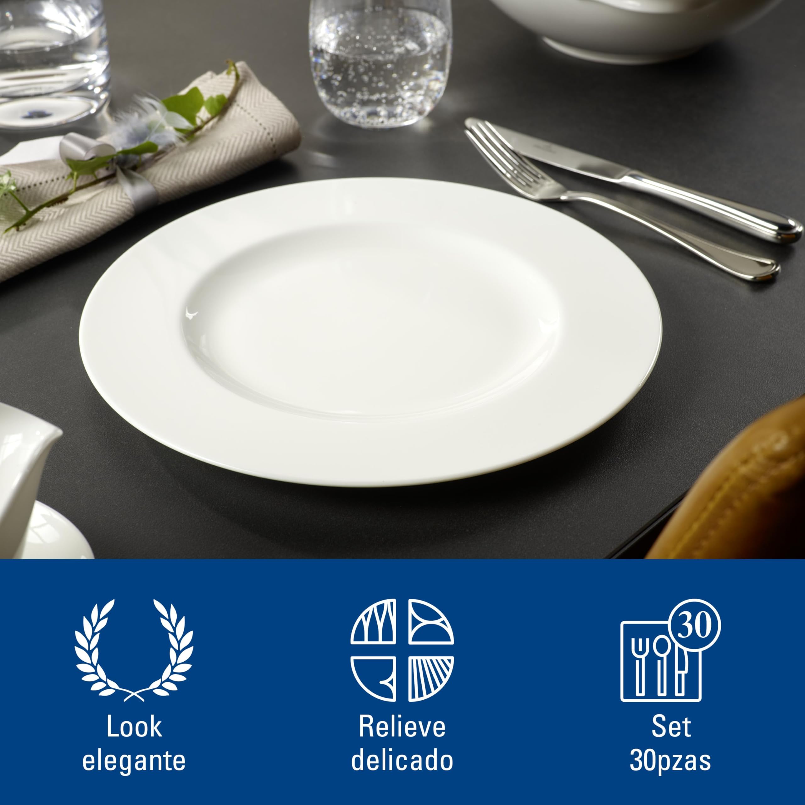 Villeroy & Boch Neufaden Merlemont Cubertería, 38x27x6cm