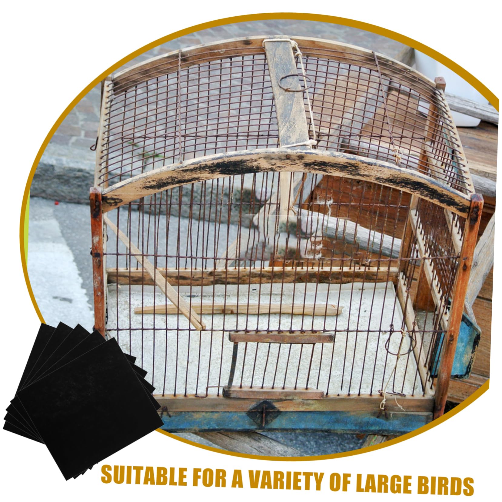 Vogelkäfig-Einlage – 30er-Pack Groß 45 7 X 50 8 cm Bodenmatte Für Papageienkäfige Vogelstreu Wiederverwendbar Leicht Zu Reinigen