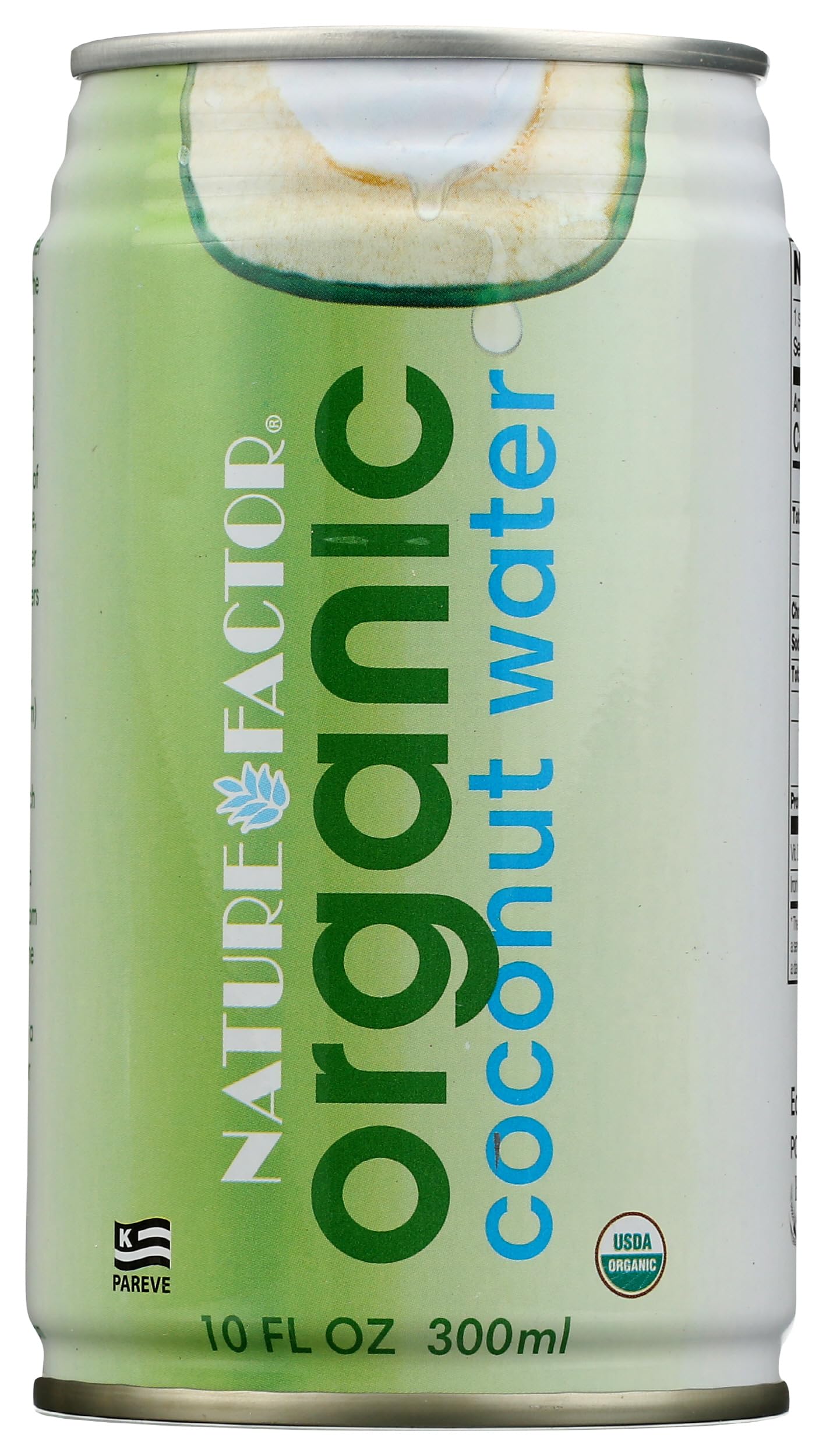 Nature Factor Organic Coconut Water, 10 oz. (Pack of 12)