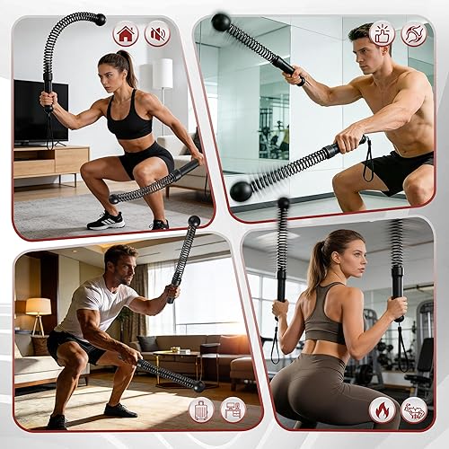 Miniatura 7 de Cuerdas de batalla inalámbricas y sin cuerda para gimnasio en casa – Cuerda portátil de entrenamiento y ejercicio para fortalecimiento de fuerza,