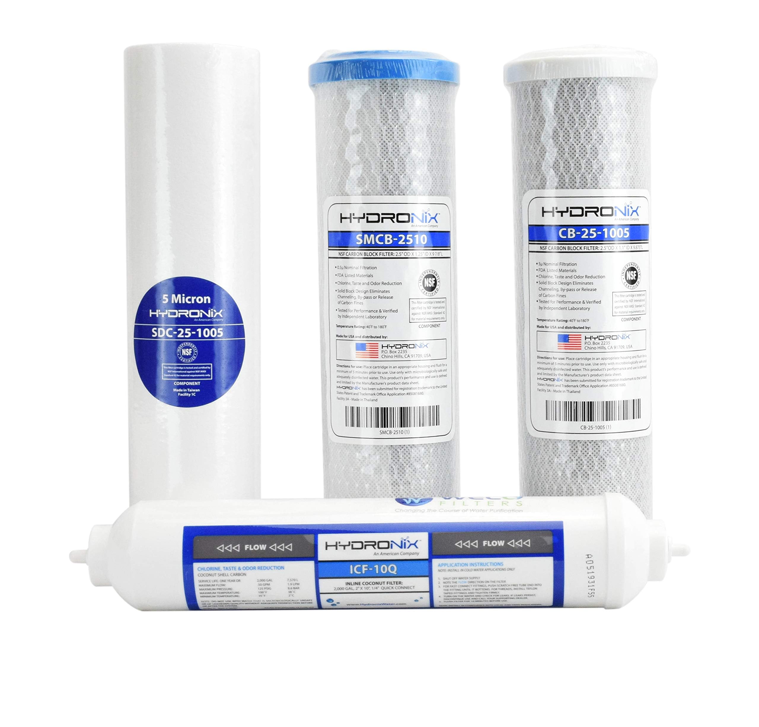 Filtre de remplacement osmose inverse sous évier Vgro élimine le mauvais goût VGRO-SET4
