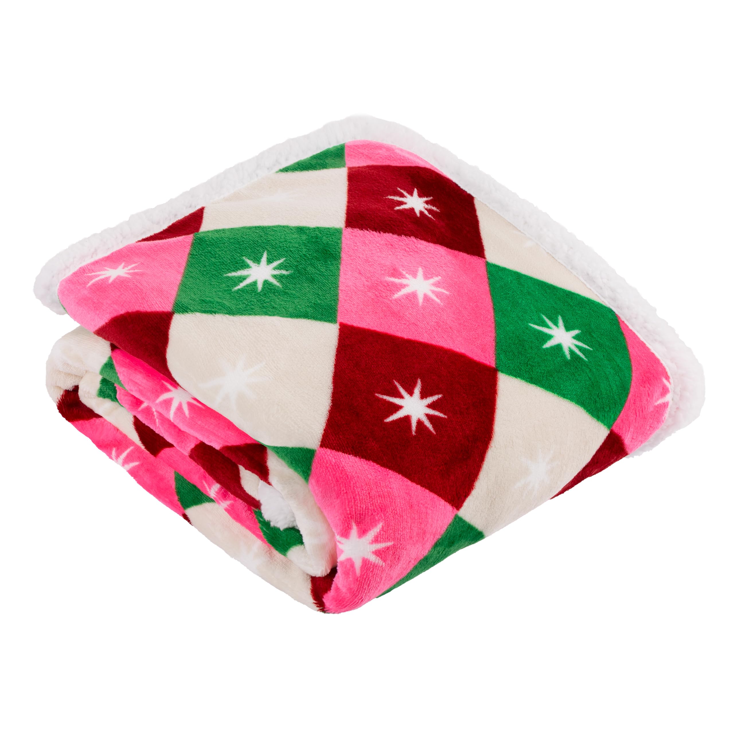 furn. Star Sherpa Fleece Throw